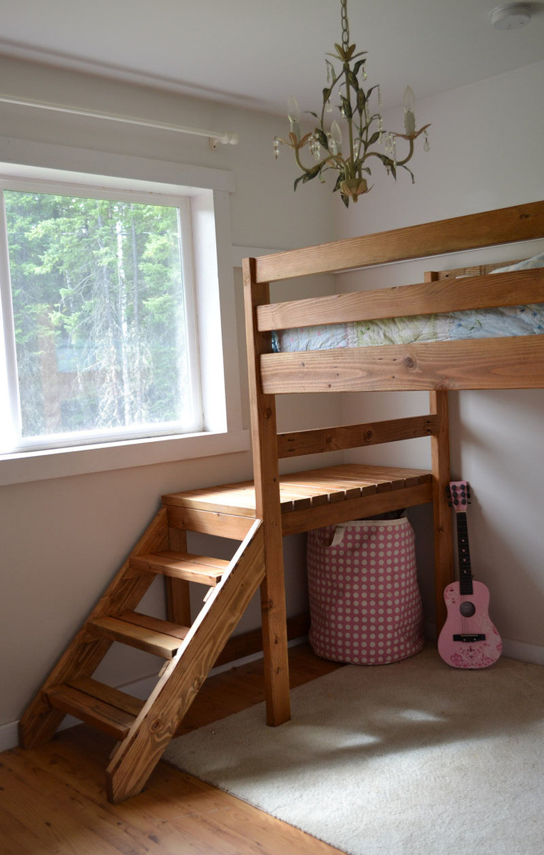 Best ideas about DIY Loft Bed Plans With Stairs
. Save or Pin Medium Warm Stain Now.