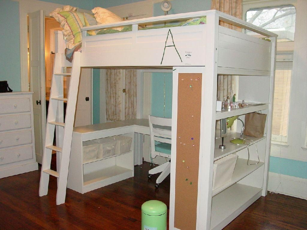 Best ideas about DIY Loft Bed With Desk
. Save or Pin loft bed with desk white Now.