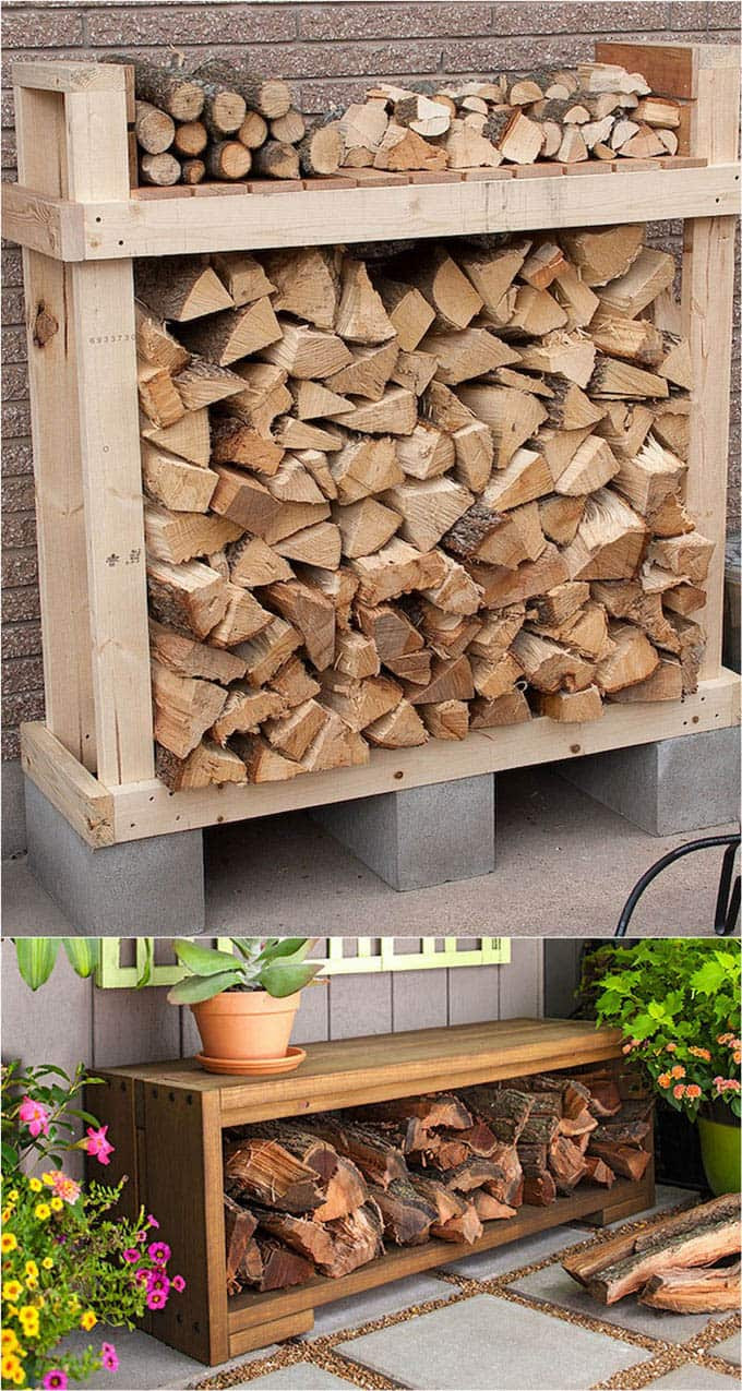 Best ideas about DIY Log Rack
. Save or Pin 15 Amazing Firewood Rack & Best Storage Ideas A Piece Now.