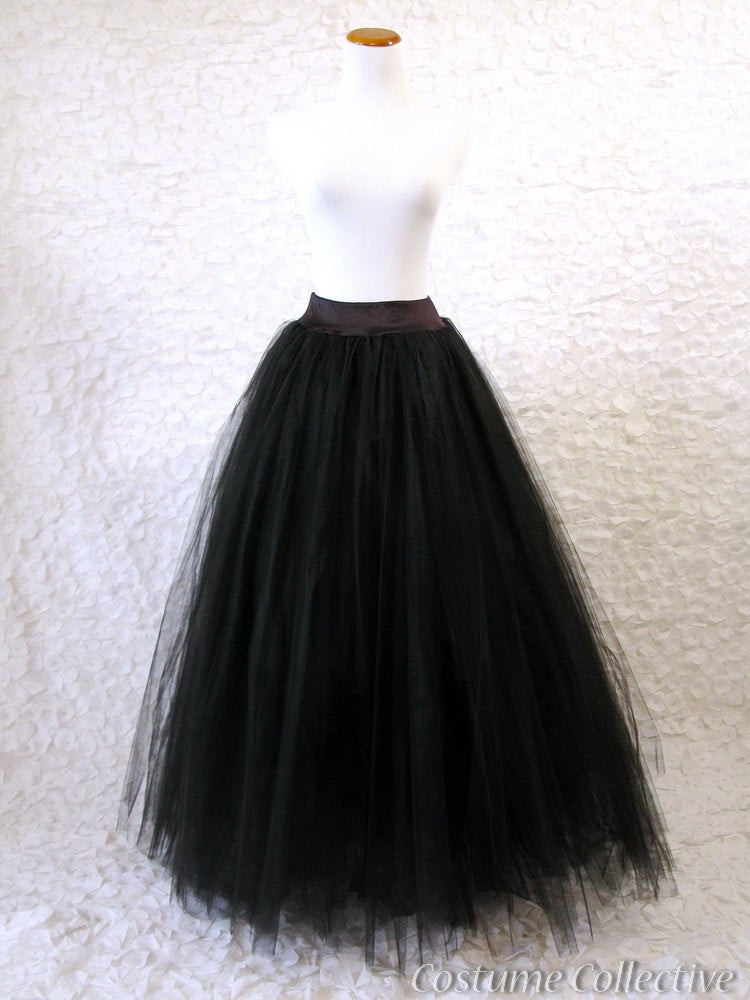 Best ideas about DIY Long Tulle Skirt For Adults
. Save or Pin Long Black Tulle Skirt Medium Adult Tutu Now.