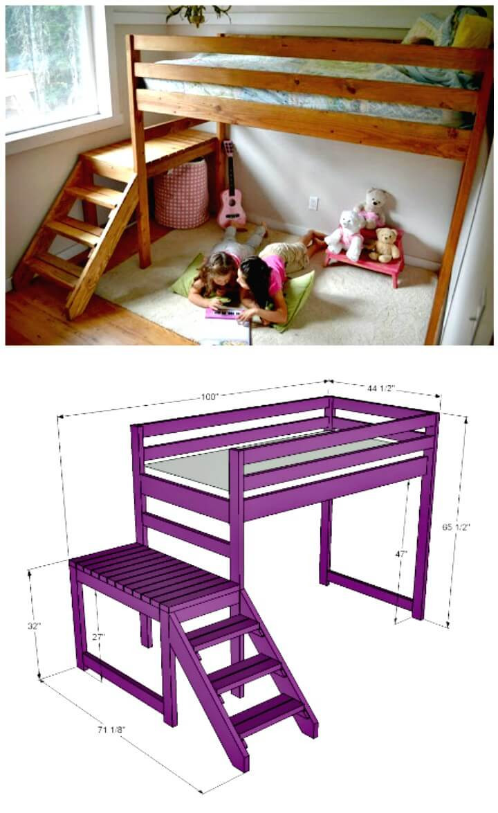 Best ideas about DIY Low Loft Bed
. Save or Pin 22 Low Bud DIY Bunk Bed Plans to Upgrade Your Kids Room Now.