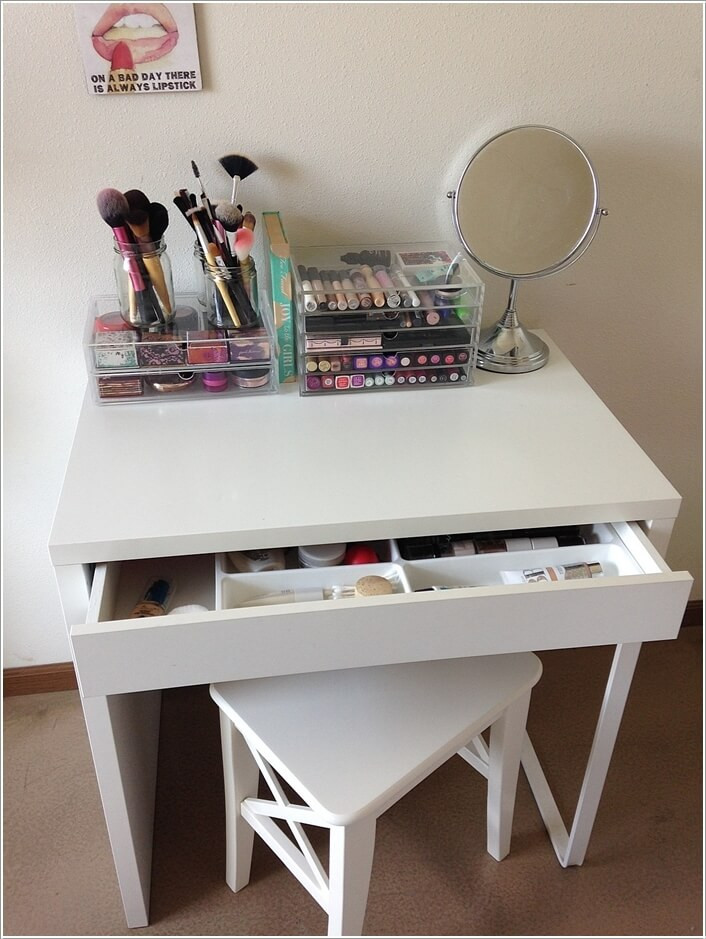 Best ideas about DIY Makeup Desk
. Save or Pin 10 Cool DIY Makeup Vanity Table Ideas Now.
