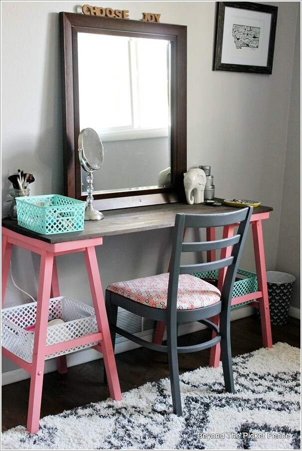 Best ideas about DIY Makeup Desk
. Save or Pin 10 Cool DIY Makeup Vanity Table Ideas Now.