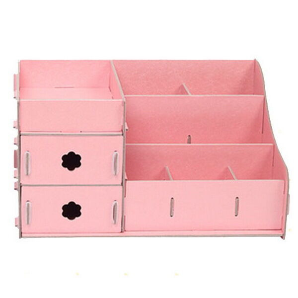 Best ideas about DIY Makeup Organizer Box
. Save or Pin Pink DIY Cardboard Storage Box Desk Decor Makeup Cosmetic Now.