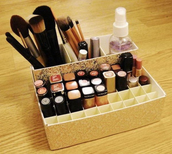 Best ideas about DIY Makeup Organizer Box
. Save or Pin 25 DIY Makeup Storage Ideas and Tutorials Hative Now.
