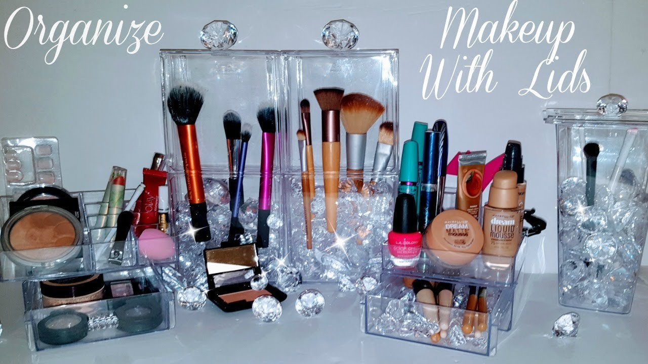 Best ideas about DIY Makeup Organizer
. Save or Pin DIY Makeup Organizer "BRUSH" Storage LIDS using Dollar Now.