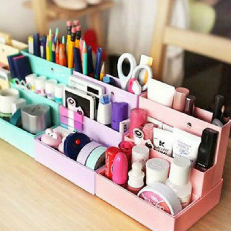 Best ideas about DIY Makeup Organizer
. Save or Pin Cute DIY Paper Board Storage Box Desk Decor Stationery Now.