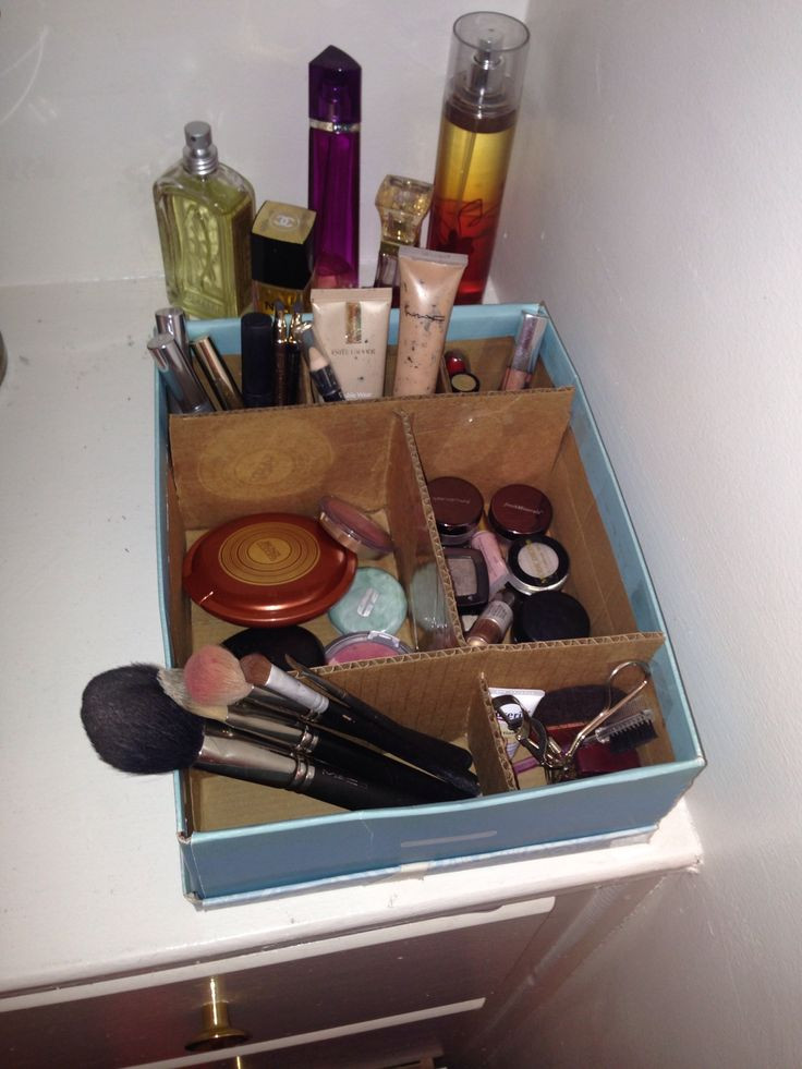 Best ideas about DIY Makeup Organizer Shoebox
. Save or Pin DIY makeup organizer idea I had that worked for me shoe Now.