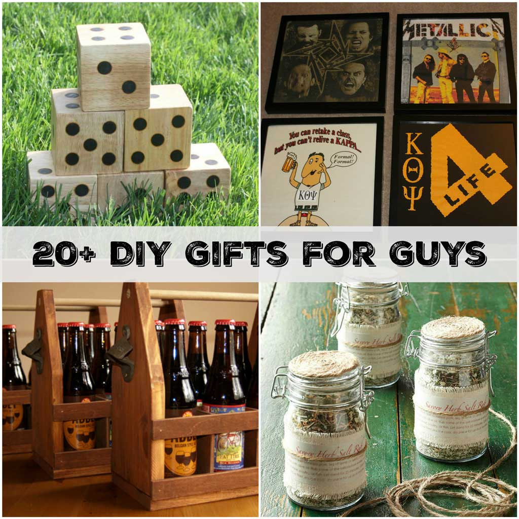 Best ideas about DIY Man Gift
. Save or Pin 20 Handmade Gifts Guys will Actually Like Sometimes Now.