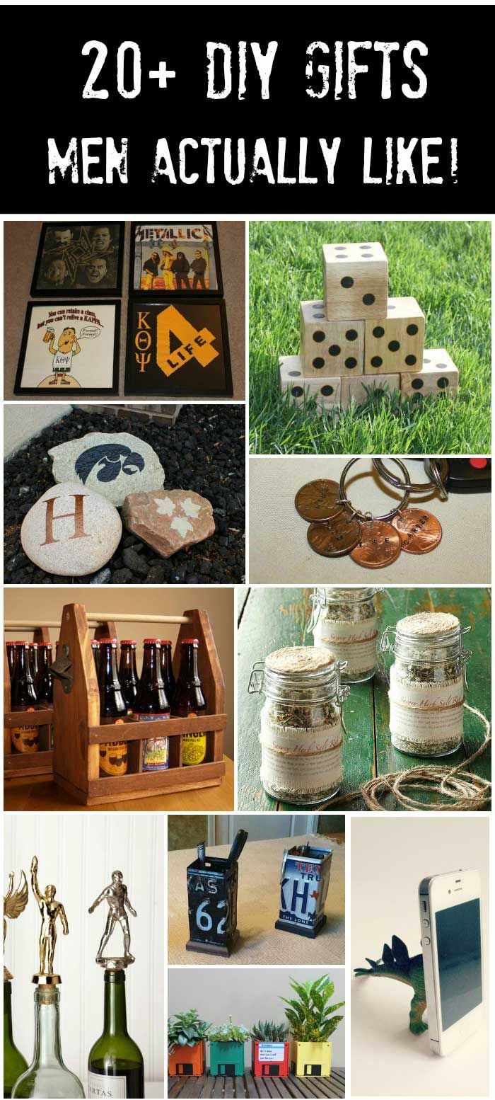 Best ideas about DIY Man Gift
. Save or Pin 20 Handmade Gifts Guys will Actually Like Now.