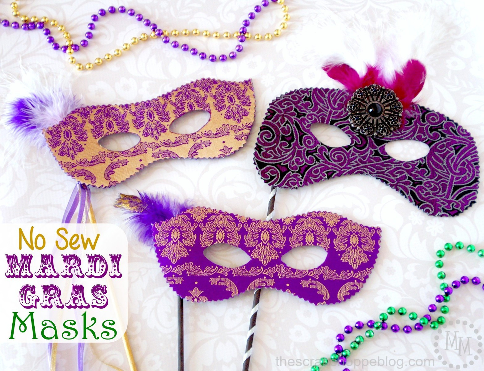 Best ideas about DIY Mardi Gras Masks
. Save or Pin No Sew Mardi Gras Masks The Scrap Shoppe Now.