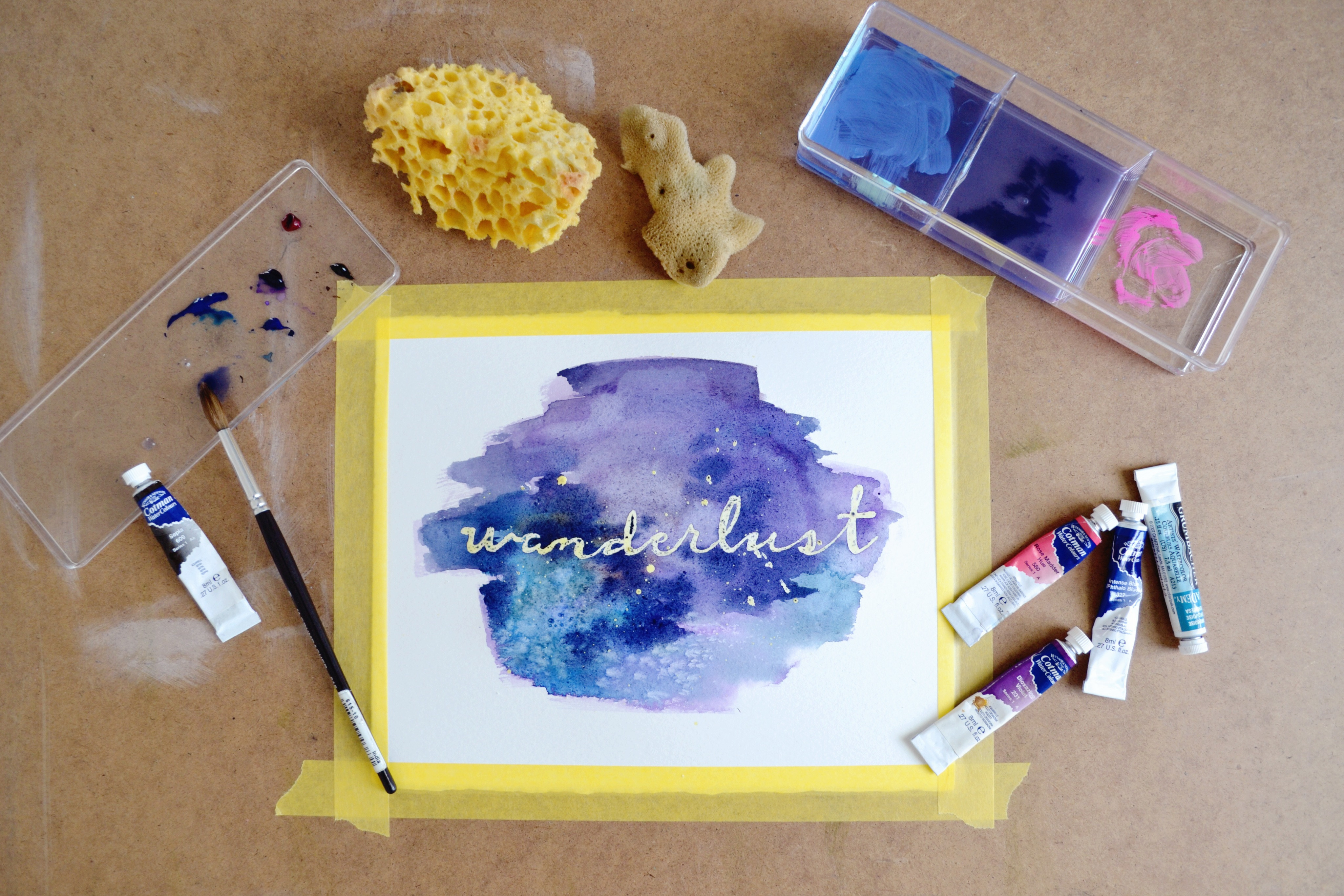 Best ideas about DIY Masking Fluid
. Save or Pin Galaxy Watercolor Wall Art with Masking Fluid DIY Now.