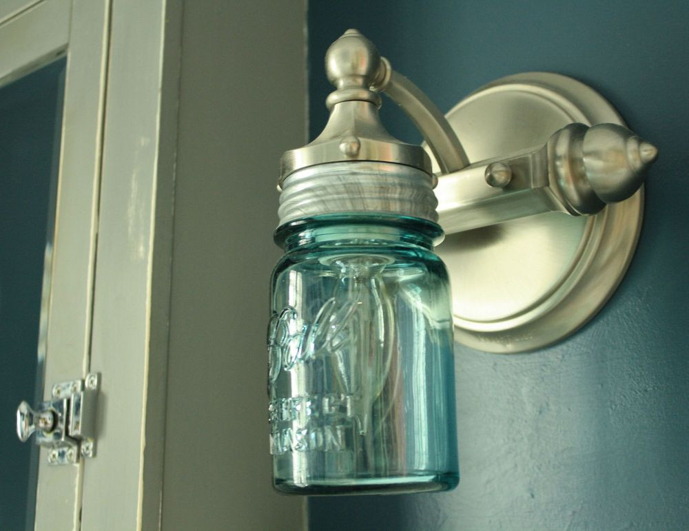 Best ideas about DIY Mason Jar Wall Sconce
. Save or Pin DIY Ball Jar Sconce Light Now.