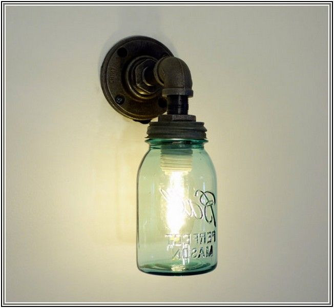 Best ideas about DIY Mason Jar Wall Sconce
. Save or Pin Mason Jar Wall Sconce Diy lighting Now.