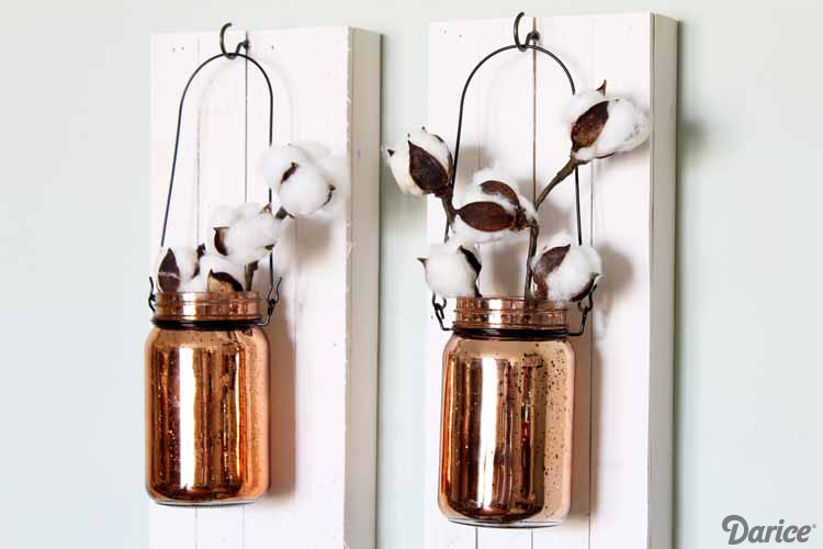 Best ideas about DIY Mason Jar Wall Sconce
. Save or Pin DIY Mason Jar Ideas Wall Sconce Decorations Darice Now.