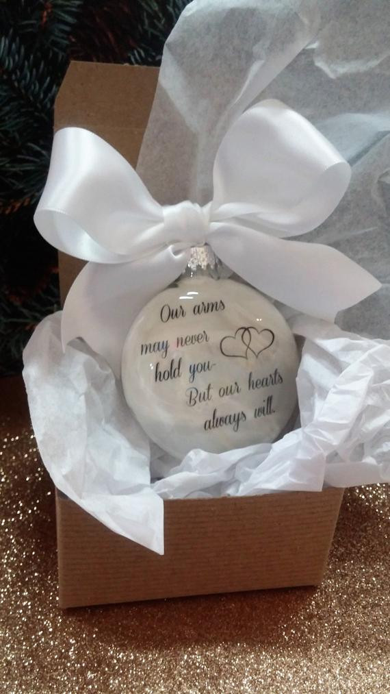 Best ideas about DIY Memorial Christmas Ornaments
. Save or Pin Miscarriage Gift Memorial Ornament Personalized Baby Now.