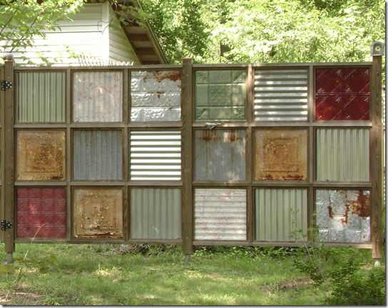 Best ideas about DIY Metal Fence
. Save or Pin Cool Recycled Metal DIY Fence Now.