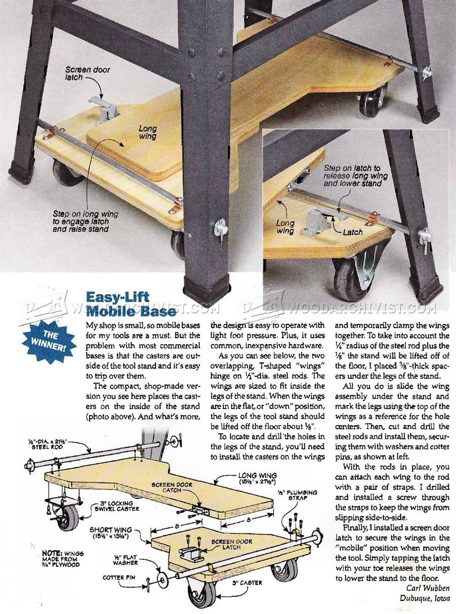 Best ideas about DIY Mobile Base Plans
. Save or Pin DIY Mobile Base • WoodArchivist Now.