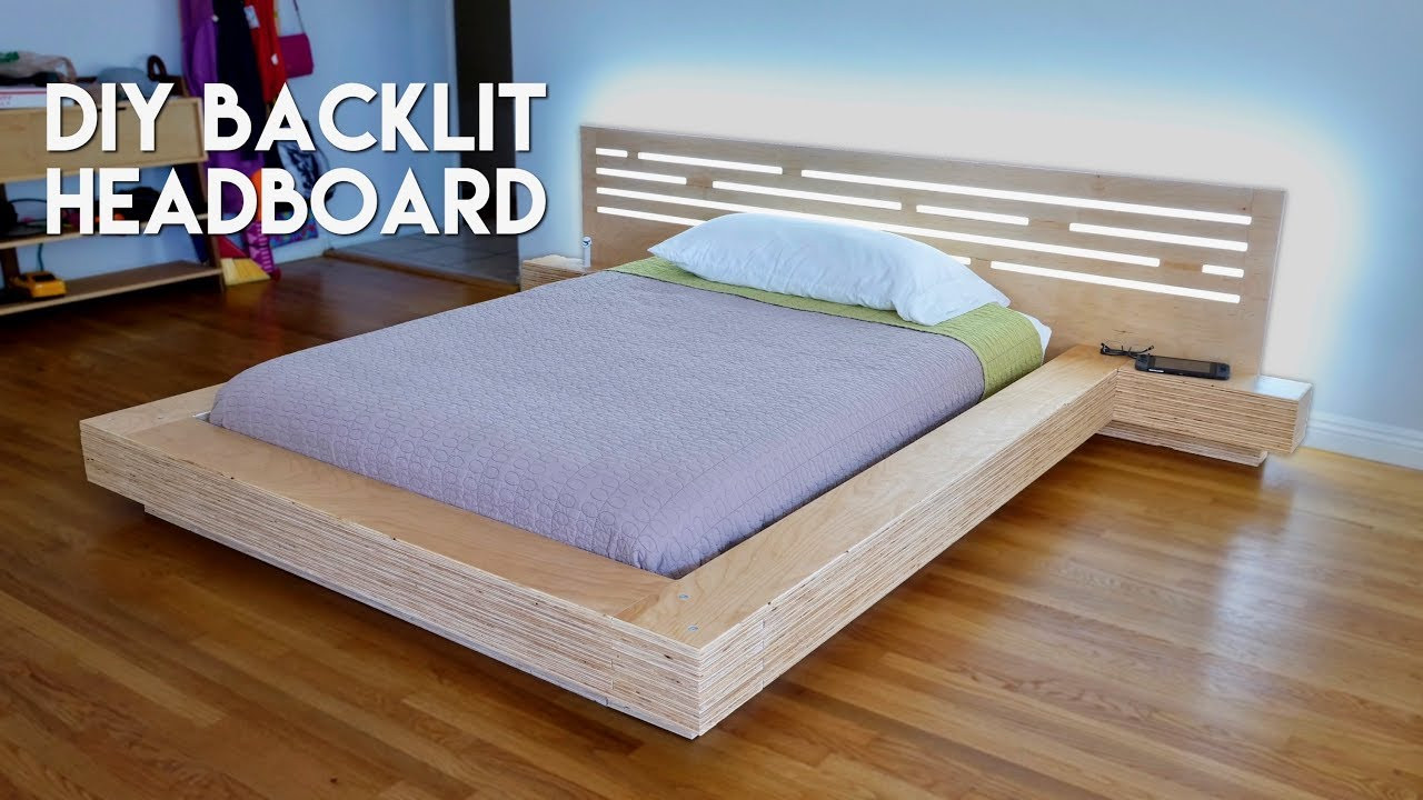 Best ideas about DIY Modern Platform Bed
. Save or Pin DIY Modern Plywood Platform Bed Part 2 LED Backlit Now.
