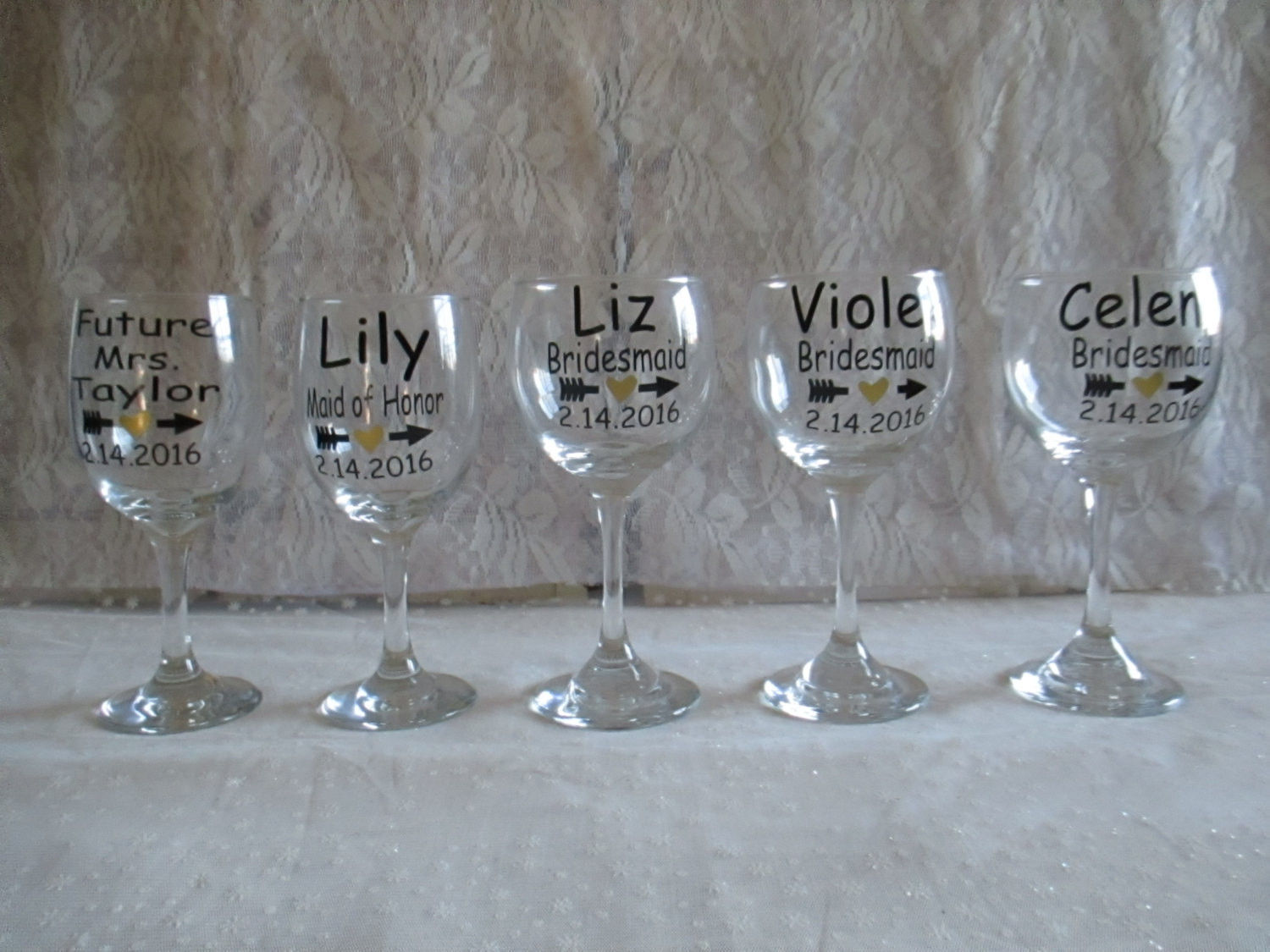 Best ideas about DIY Monogrammed Wine Glasses
. Save or Pin Wine Glass DECAL ONLY Diy Custom Personalized Bridal Party Now.