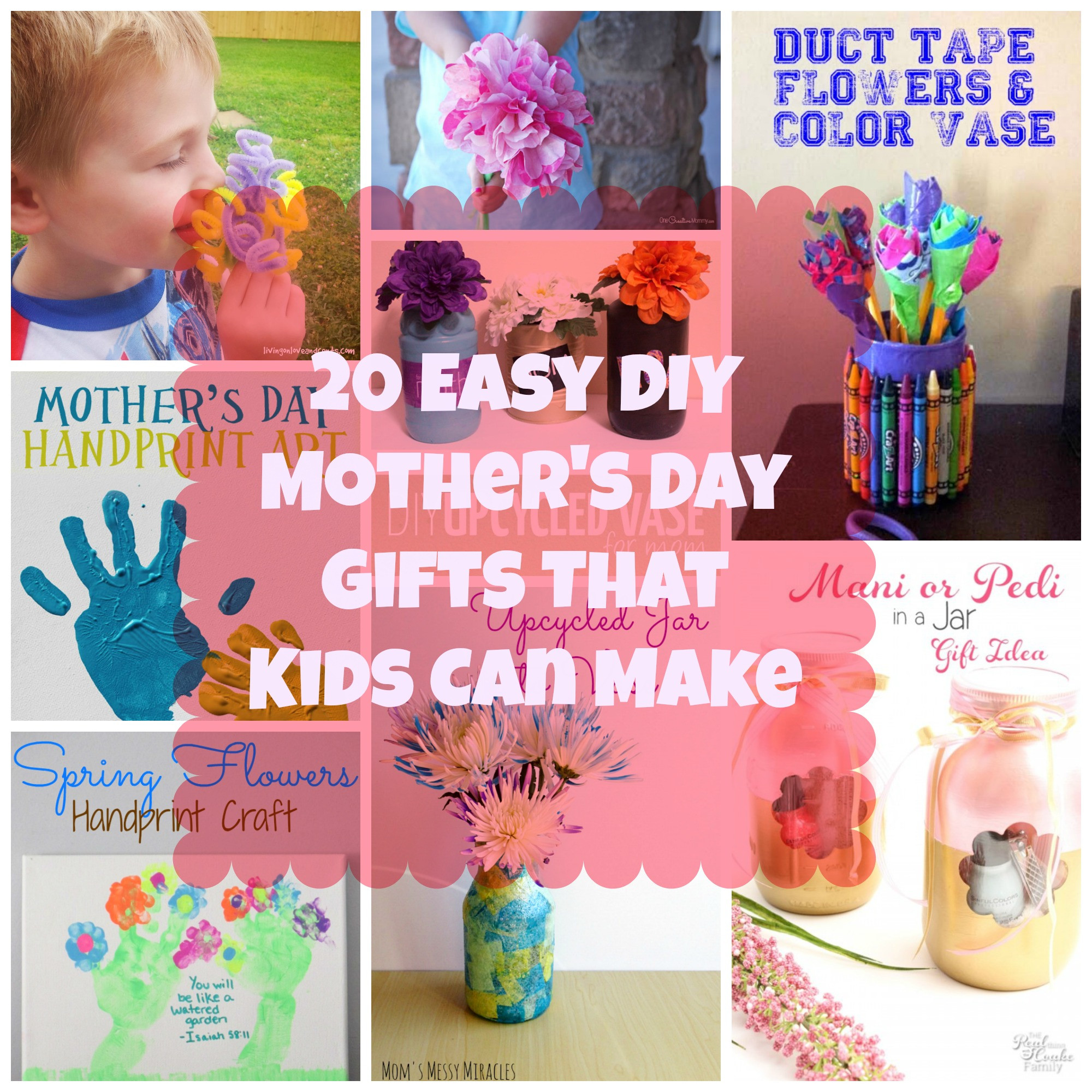 Best ideas about DIY Mothers Day Gifts From Kids
. Save or Pin 20 Easy DIY Mother s Day Gifts That Kids Can Make Now.