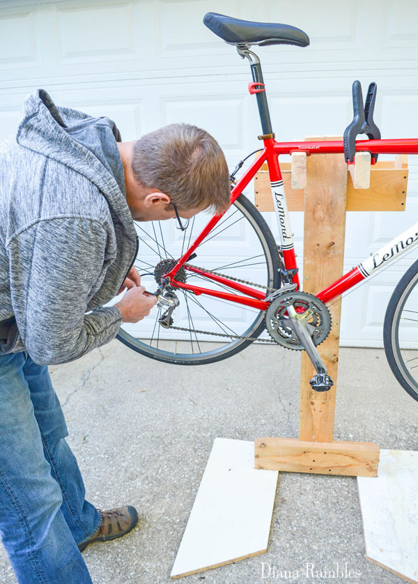 Best ideas about DIY Motorcycle Stand
. Save or Pin DIY Bicycle Repair Stand from Scrap Wood Tutorial Now.