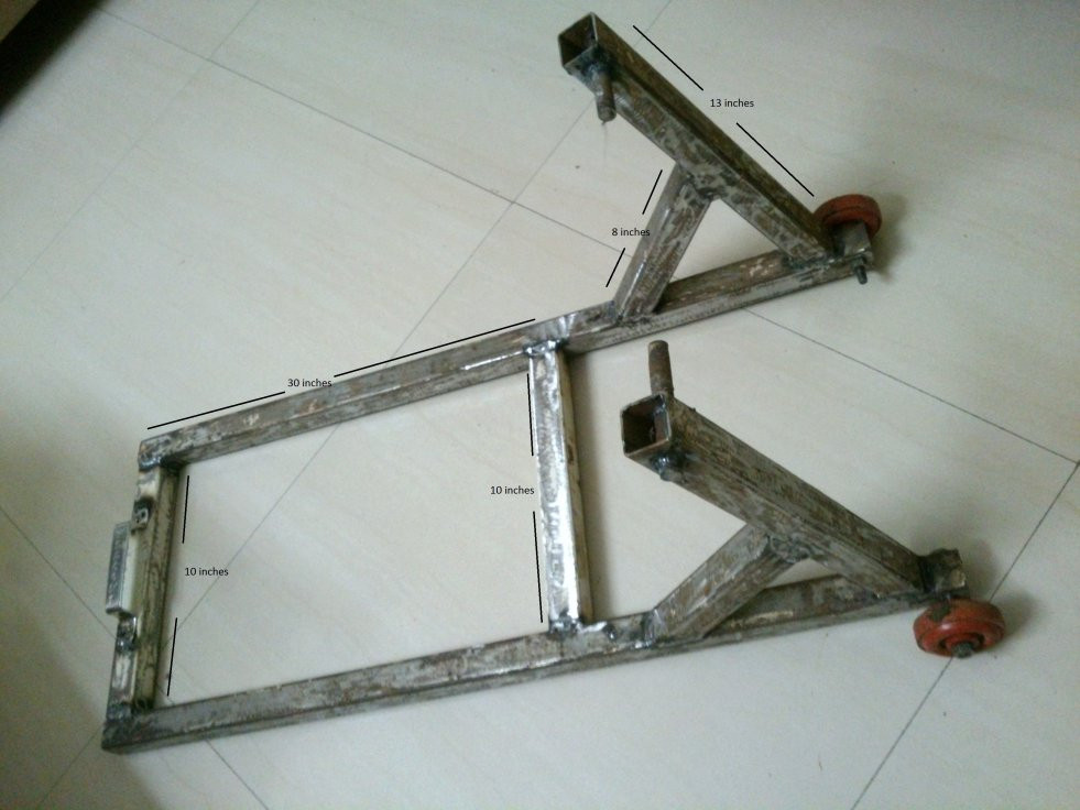 Best ideas about DIY Motorcycle Stand
. Save or Pin DIY Paddock stand for Impulse & other bikes Now.
