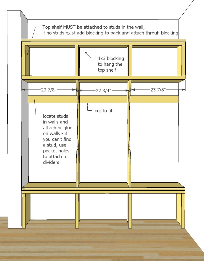 Best ideas about DIY Mudroom Bench Plans
. Save or Pin Ana White Now.