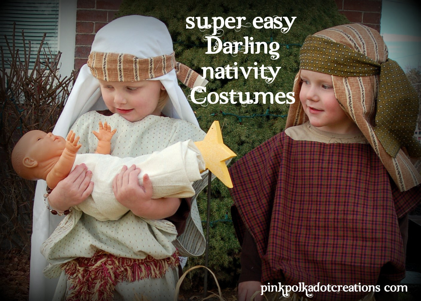 Best ideas about DIY Nativity Costumes
. Save or Pin Super Easy Darling Nativity Costumes Pink Polka Dot Now.
