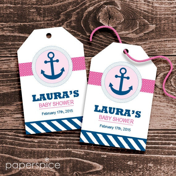 Best ideas about DIY Nautical Baby Shower Favors
. Save or Pin Personalized Nautical Anchor Baby Shower Favor Tags DIY Now.