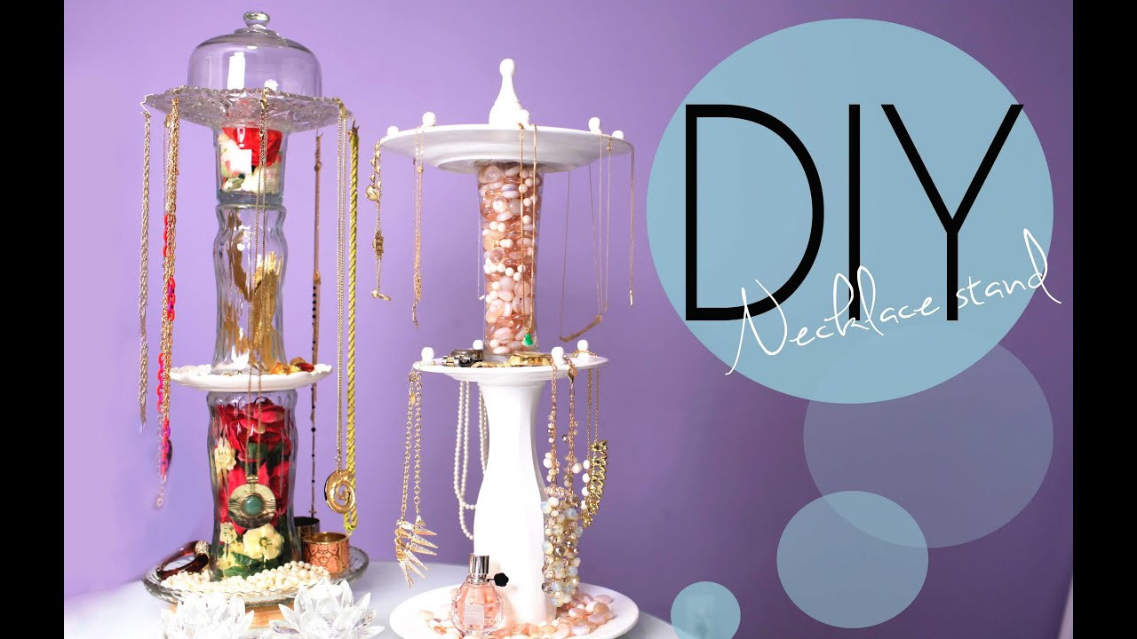 Best ideas about DIY Necklace Stand
. Save or Pin DIY Necklace and Jewelry Display Spinning Stand How To Now.
