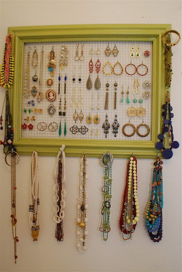 Best ideas about DIY Necklace Storage
. Save or Pin 30 Brilliant DIY Jewelry Storage & Display Ideas For Now.