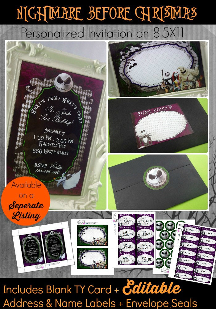 Best ideas about DIY Nightmare Before Christmas
. Save or Pin DIY Nightmare Before Christmas Invitation Nightmare Before Now.