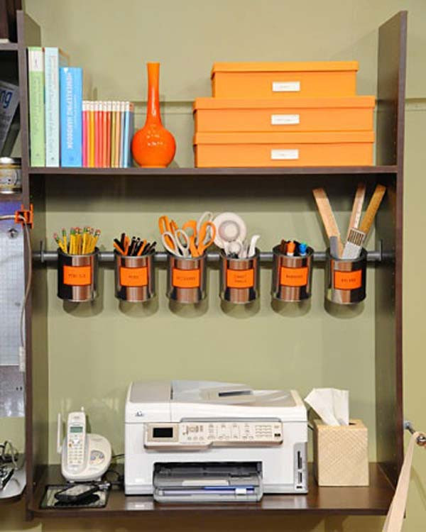 Best ideas about DIY Office Organization
. Save or Pin Top 40 Tricks and DIY Projects to Organize Your fice Now.