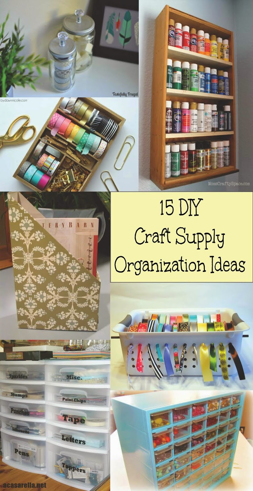 Best ideas about DIY Organization Crafts
. Save or Pin 15 DIY Craft Supply Organization Ideas Home Crafts by Ali Now.