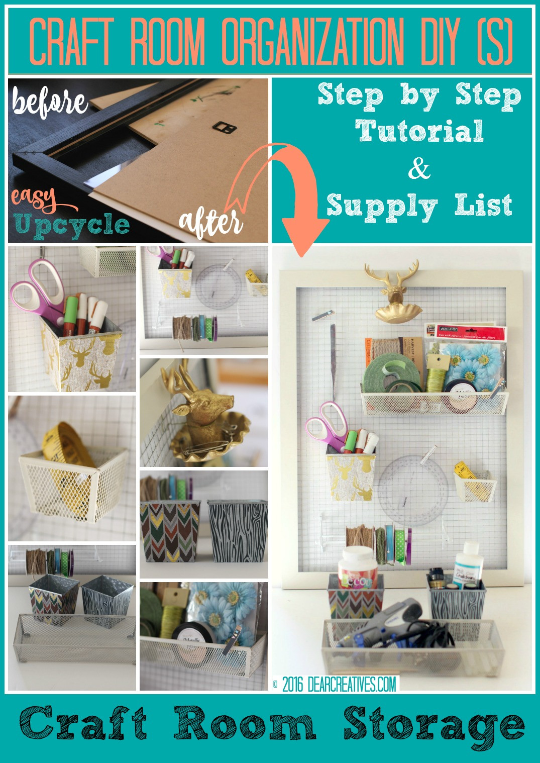 Best ideas about DIY Organization Crafts
. Save or Pin Craft Storage Wall Organizer See How To Make This Now.