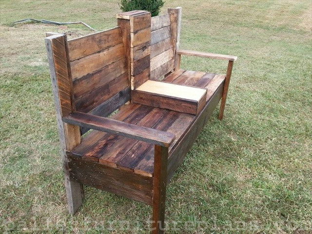 Best ideas about DIY Outdoor Bench
. Save or Pin 15 DIY Outdoor Pallet Bench Now.