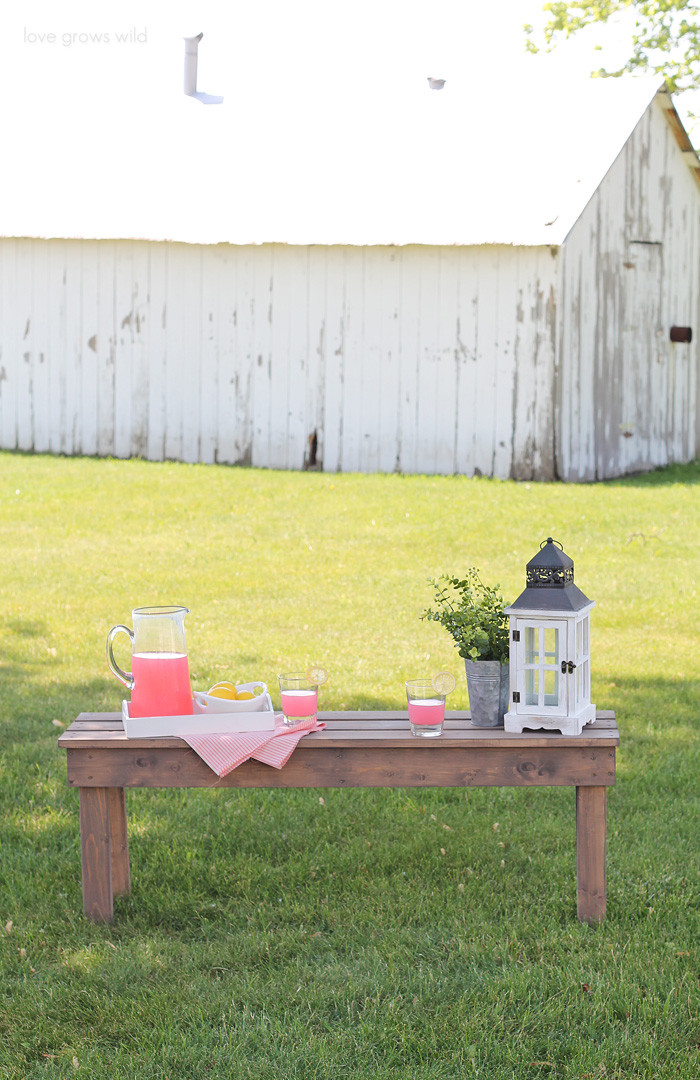 Best ideas about DIY Outdoor Bench Seat
. Save or Pin Easy DIY Outdoor Bench Love Grows Wild Now.