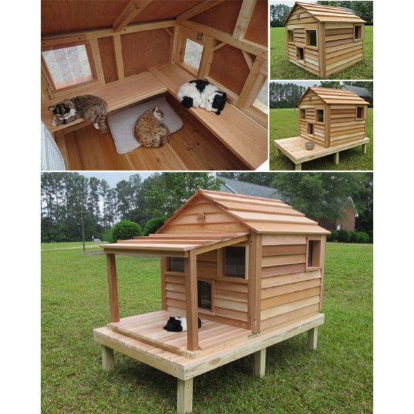 Best ideas about DIY Outdoor Cat House
. Save or Pin Cool Cedar Cat Cottage Now.