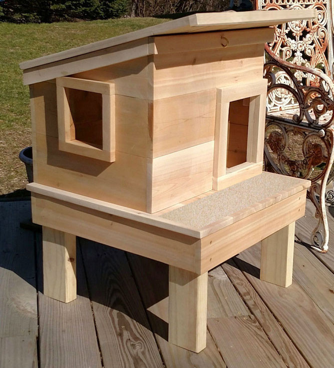 Best ideas about DIY Outdoor Cat House
. Save or Pin Outdoor Cat House on Platform Now.