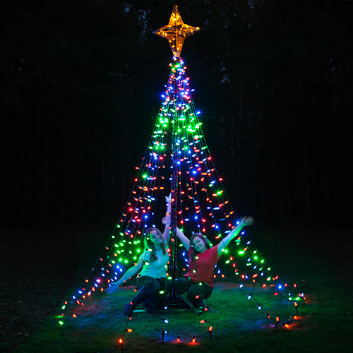 Best ideas about DIY Outdoor Christmas Tree
. Save or Pin DIY Christmas Ideas Make a Tree of Lights Using a Now.
