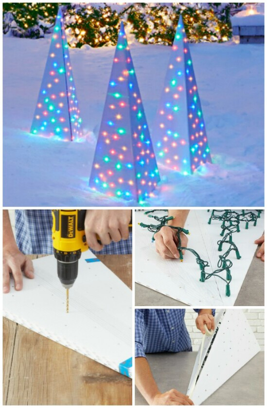 Best ideas about DIY Outdoor Christmas Tree Made Of Lights
. Save or Pin 20 Impossibly Creative DIY Outdoor Christmas Decorations Now.