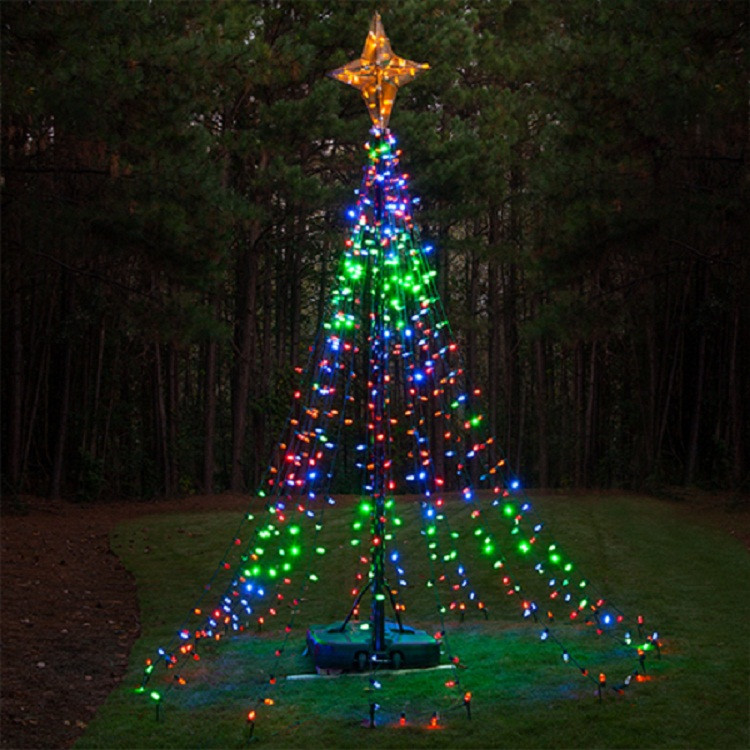 Best ideas about DIY Outdoor Christmas Tree Made Of Lights
. Save or Pin DIY Christmas Ideas Make a Tree of Lights Using a Now.