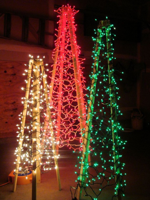 Best ideas about DIY Outdoor Christmas Tree Made Of Lights
. Save or Pin DIY Outdoor Christmas Decorating Now.