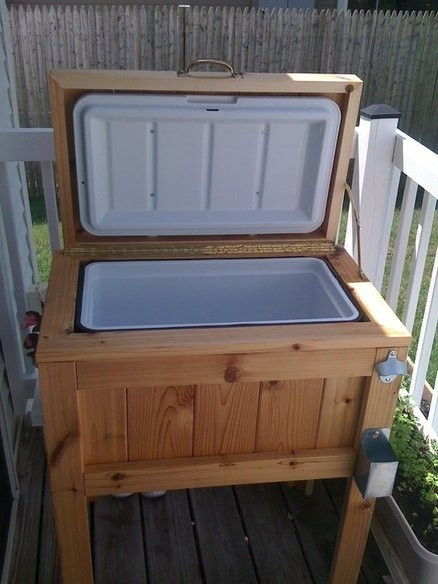 Best ideas about DIY Outdoor Cooler
. Save or Pin DIY Cooler Stand For The Deck Now.