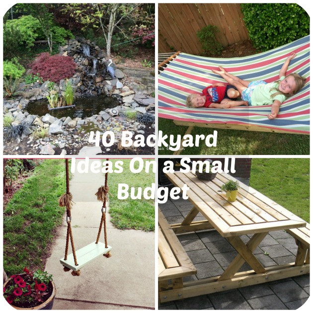 Best ideas about DIY Outdoor Ideas
. Save or Pin 40 DIY Backyard Ideas a Small Bud Now.