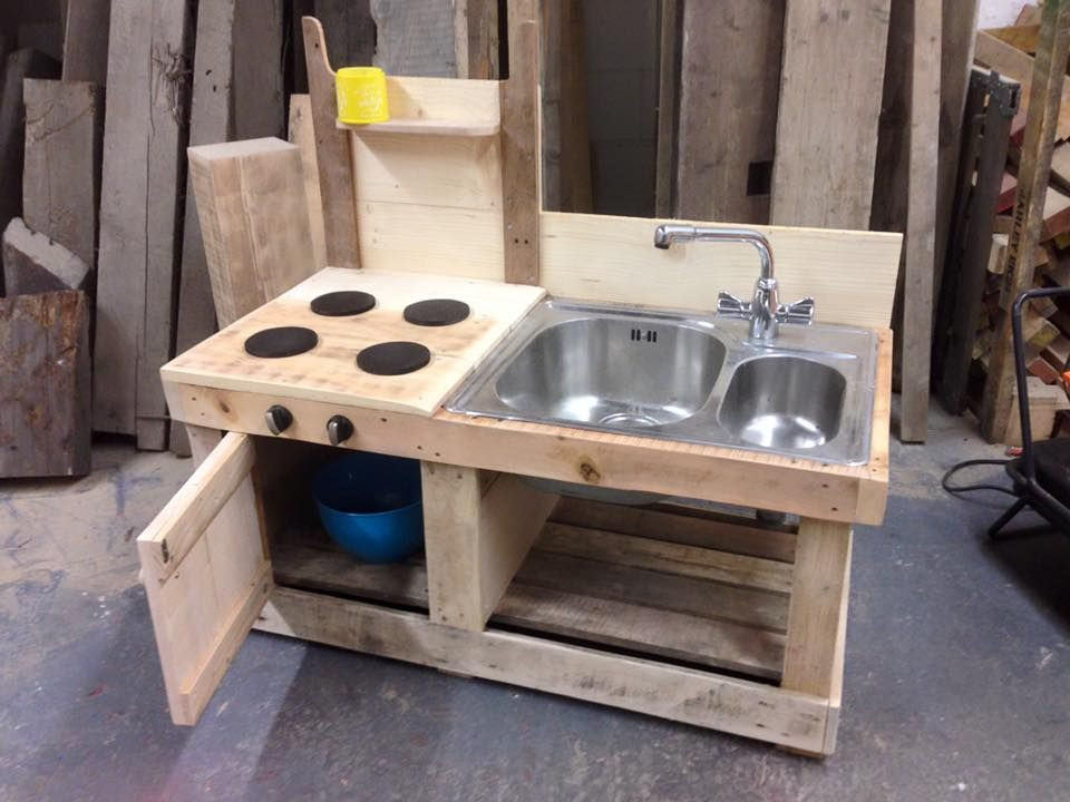 Best ideas about DIY Outdoor Kitchen Island
. Save or Pin Pallet Mud Kitchen with Sink DIY home Now.