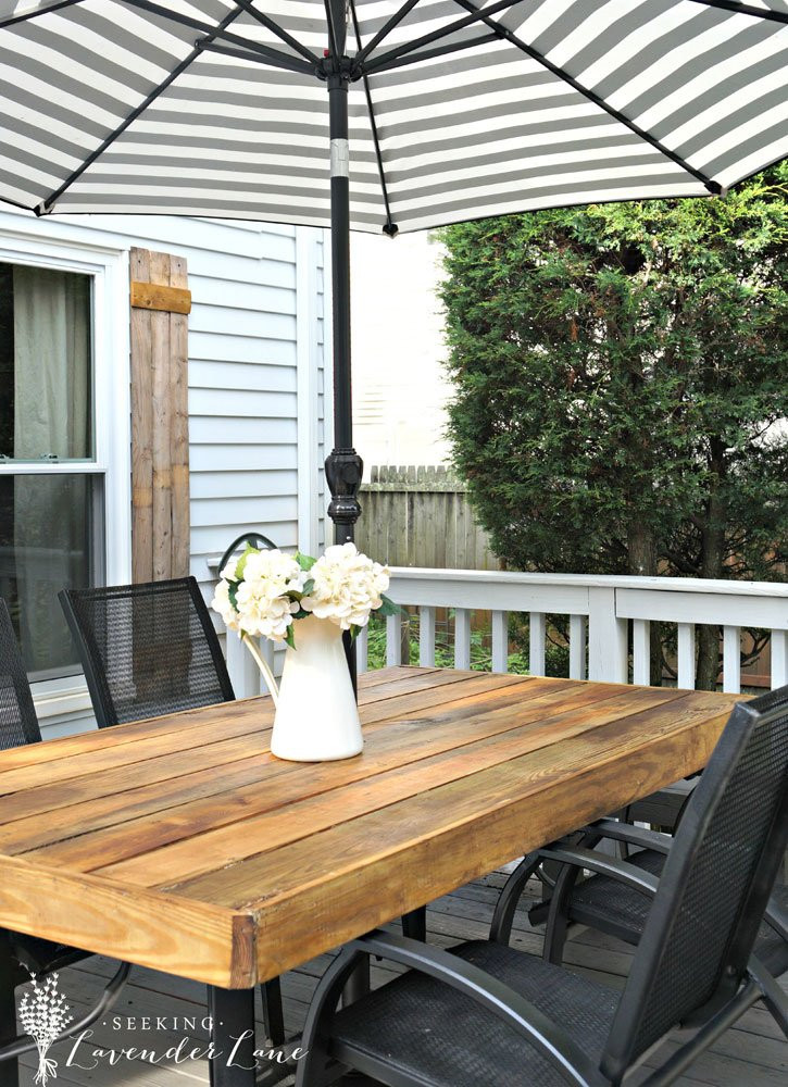 Best ideas about DIY Outdoor Patios . Save or Pin DIY Patio Table with Umbrella DIY Patio Table 15 Easy Now.