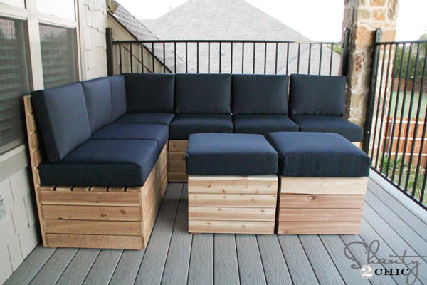 Best ideas about Diy Outdoor Sectional
. Save or Pin DIY Modular Outdoor Seating Shanty 2 Chic Now.