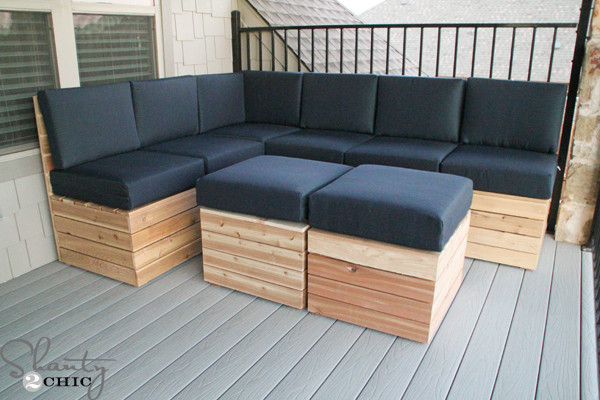 Best ideas about DIY Outdoor Sectional Plans
. Save or Pin DIY Modular Outdoor Seating Shanty 2 Chic Now.